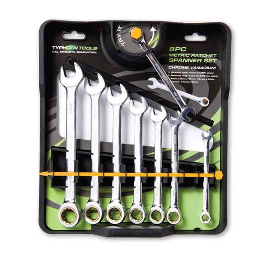 8pce Metric Ratchet Spanner Set