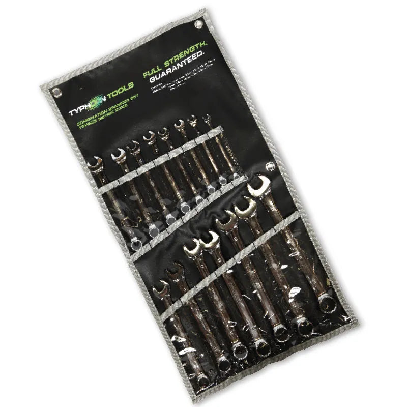 15pce Metric Combination Spanner Set Chrome Vanadium