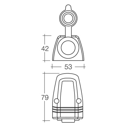 Narva Heavy-Duty Surface Mount Accessory Socket 20A 12V