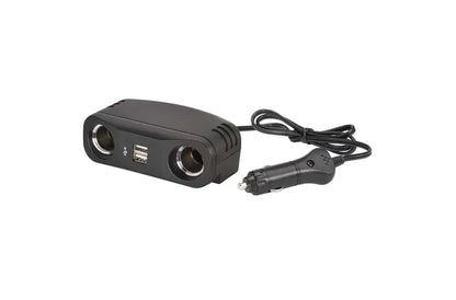 Narva Cigarette Lighter Plug With Lead Accessory And Dual USB Sockets 10A 12V