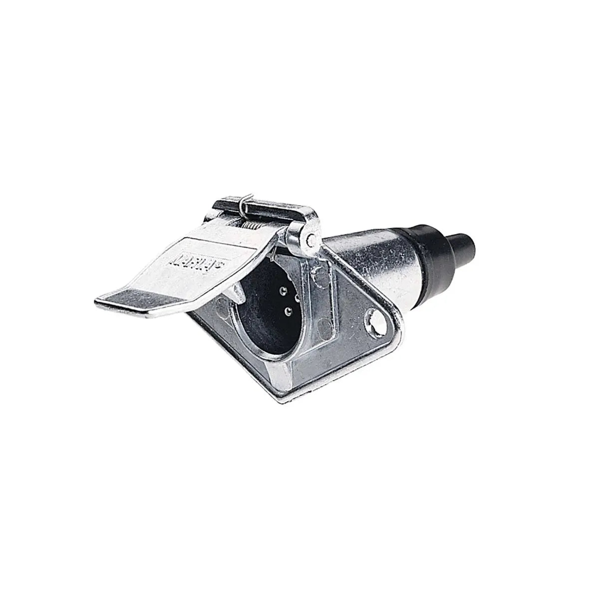 Narva 7 Pin Small Round Metal Trailer Socket 15A
