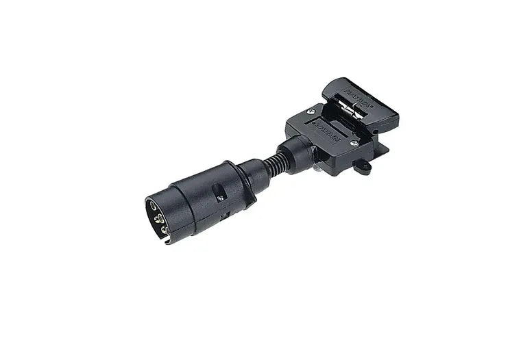 Narva Trailer Adaptor 7 Pin Large Round Vehicle To 7 Pin Flat Trailer