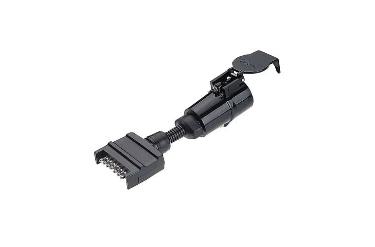 Narva Trailer Adaptor 7 Pin Flat Vehicle To 7 Pin Large Round Trailer