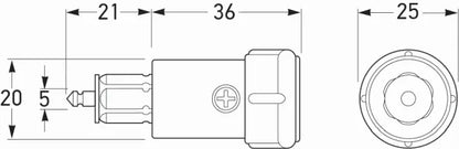 Hella 2 Pin Connector Plug 16A 12V 8A 24V