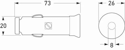 Hella 2 Pin Power Plug 8A 12V 4A 24V