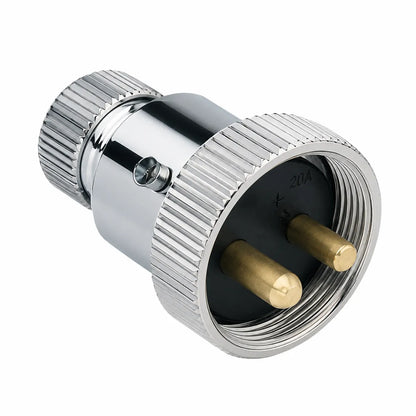 Hella 2 Pole Chrome Plug 22A 12V