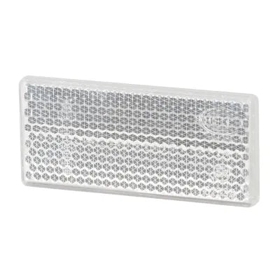 Hella Reflector Rectangular White 69 x 32mm Adhesive Front ADR ECE R3