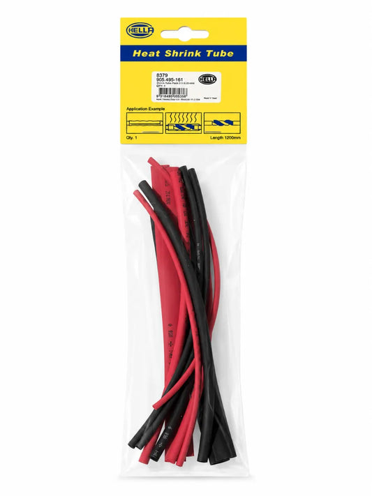 Hella Heat Shrink Tubing Assortment Black Red 3.2mm 4.8mm 6.4mm 200mm