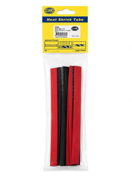 Hella Heat Shrink Tubing Assortment Black Red 9.5mm 12.7mm 19mm 200mm