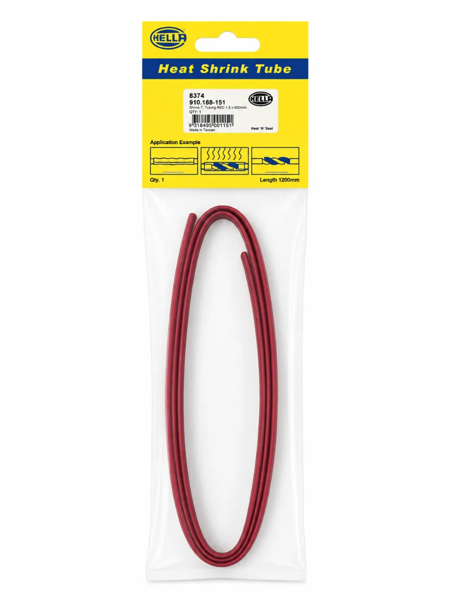 Hella Red Heat Shrink Tubing 6.4mm 1.2m