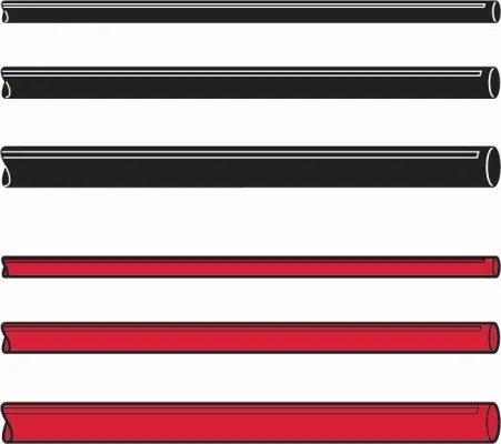 Hella Heat Shrink Tubing Assortment Black Red 3.2mm 4.8mm 6.4mm 200mm