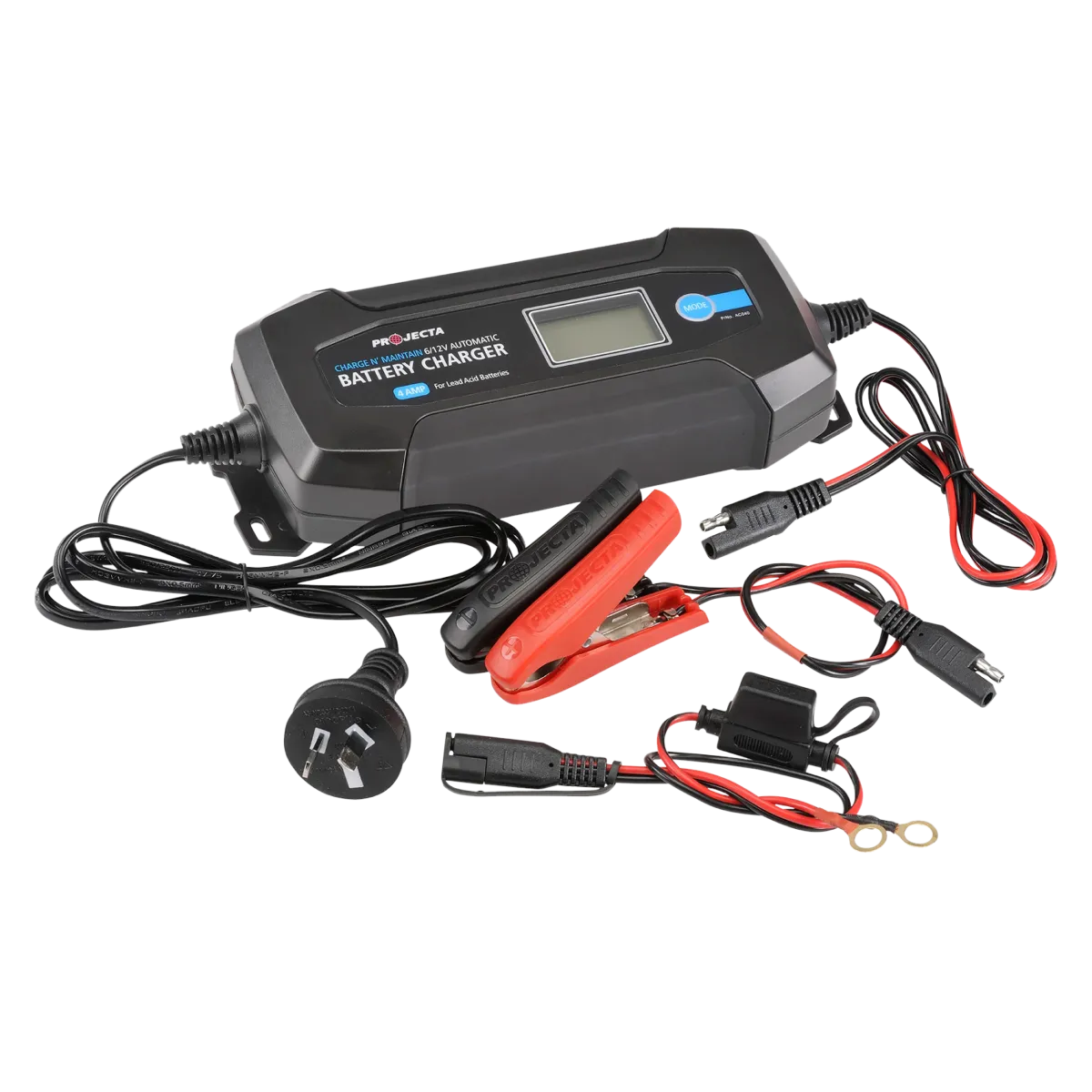 Projecta Charge N Maintain 6V-12V 4A 8 Stage Automatic Battery Charger