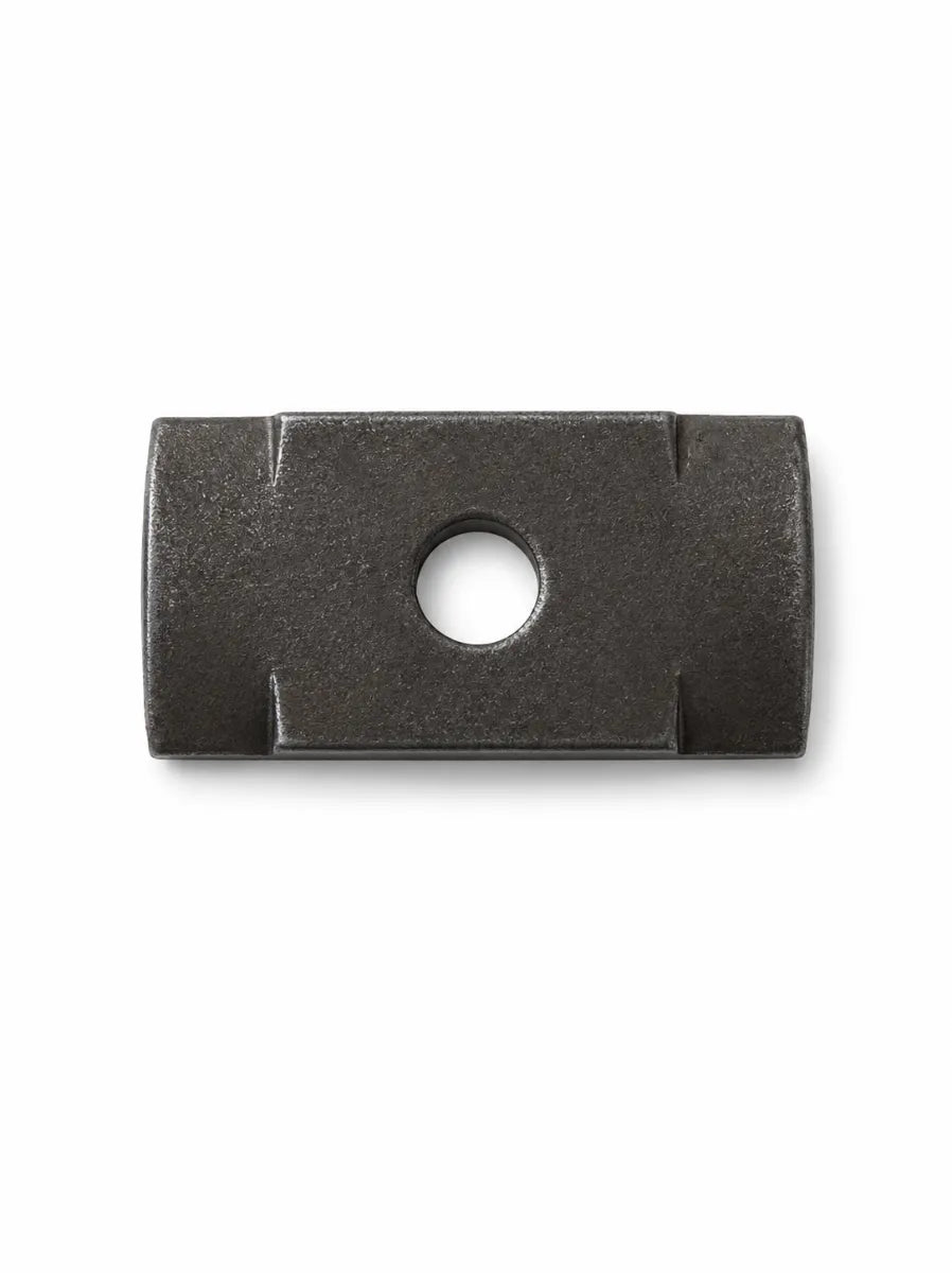 Axle Saddle Pad 40 x 85 x 7mm Black 16mm Hole