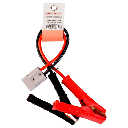 VoltFlow Anderson Style Plug To Alligator Clamps 12V 8 B&S 40A