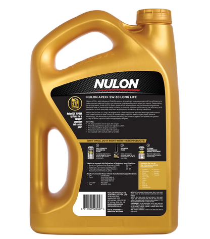 Nulon APEX+ 5W-30 Long Life Engine Oil 5L