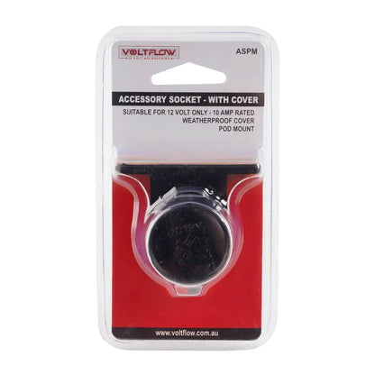 VoltFlow 12V Cigarette Style Power Outlet Socket 15A With Cap