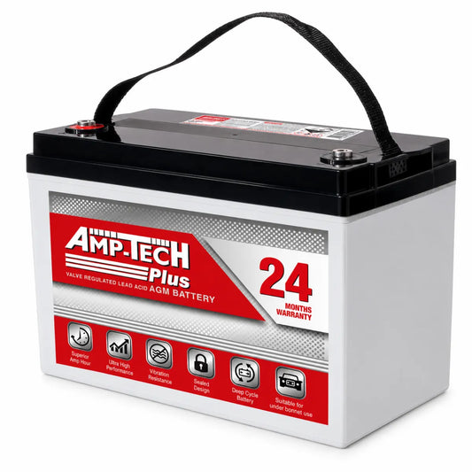Amp-Tech AT121000DSP AGM Deep Cycle Battery 720CCA 120Ah