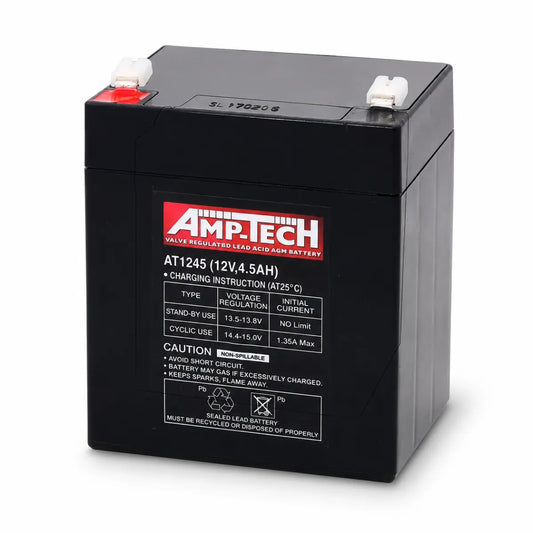 Amp-Tech AT1245 VRLA Sealed Standby Battery 4.5Ah