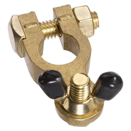 Projecta Brass Battery Terminal Wingnut Negative 5/16" (8mm) Stud