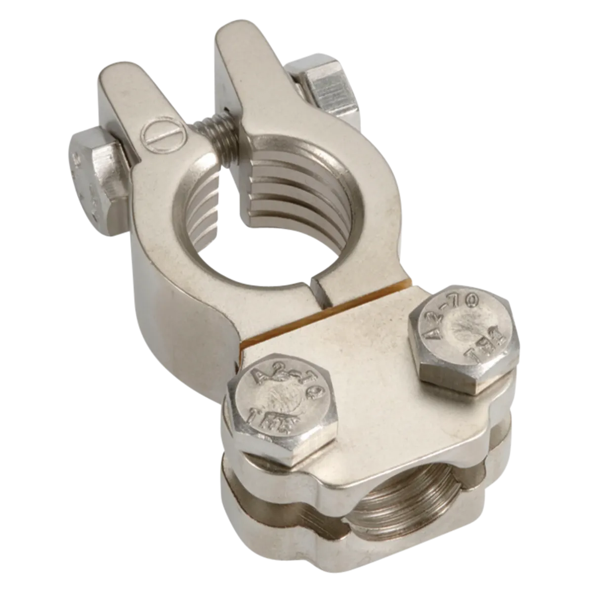 Projecta Satin Forged Brass Battery Terminal Heavy Duty Saddle Negative 50-70mmÃ‚Â²