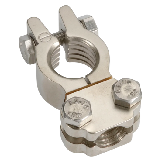 Projecta Satin Forged Brass Battery Terminal Heavy Duty Saddle Negative 50-70mmÃ‚Â²