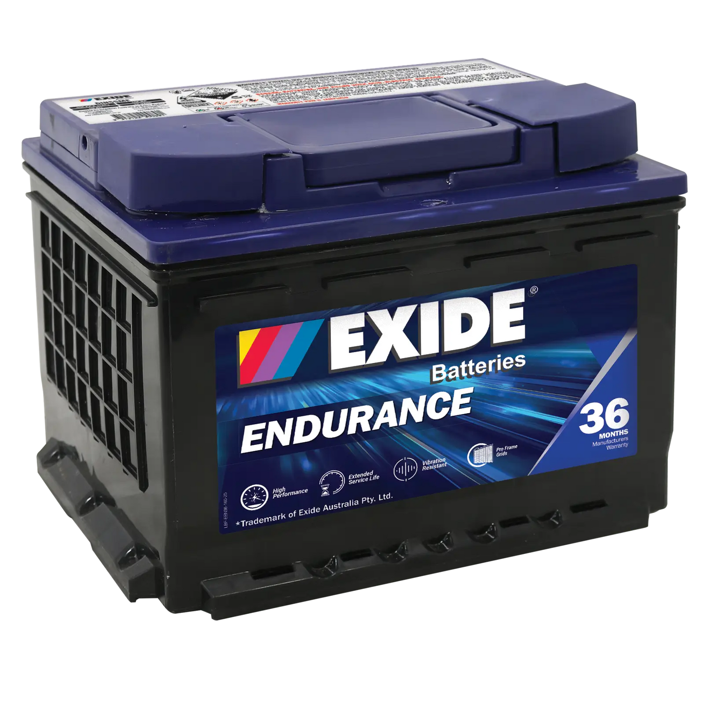 Exide DIN55MF N55/LB2 12V 600CCA 60Ah Endurance Vehicle Battery