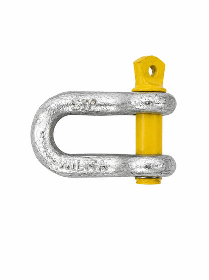 Austlift D-Shackle 7/16" 1.5-Tonne Grade S Galvanised AS2741