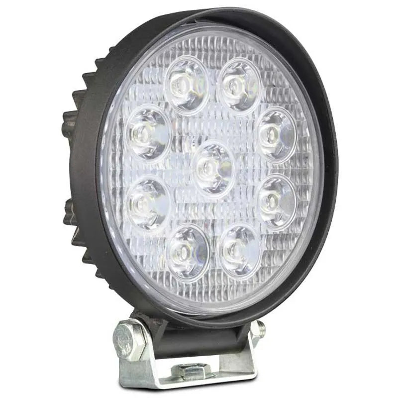27W LED Round Work Light 9-32V 1080lm 9x3W 115x128x45mm