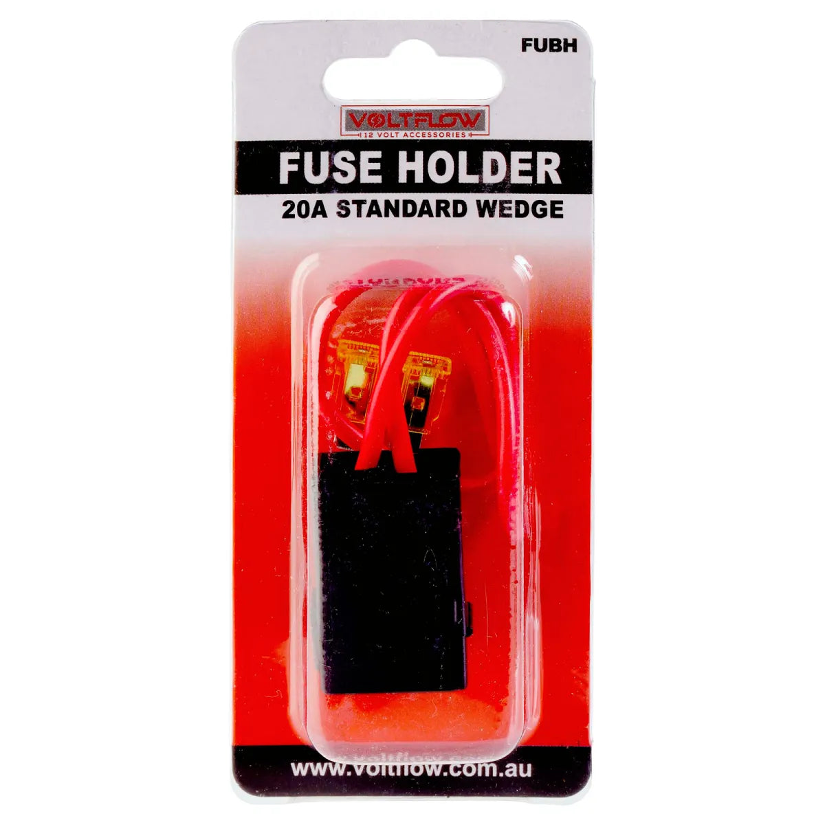 VoltFlow 12V Inline Wedge Fuse Holder 20A Weatherproof
