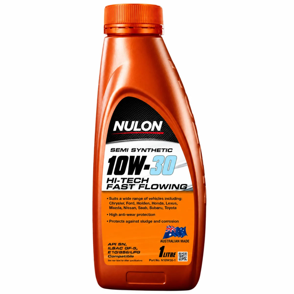 Nulon 10W-30 High Flow Semi Synthetic Engine Oil 1L