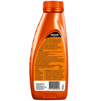 Nulon 10W-30 High Flow Semi Synthetic Engine Oil 1L