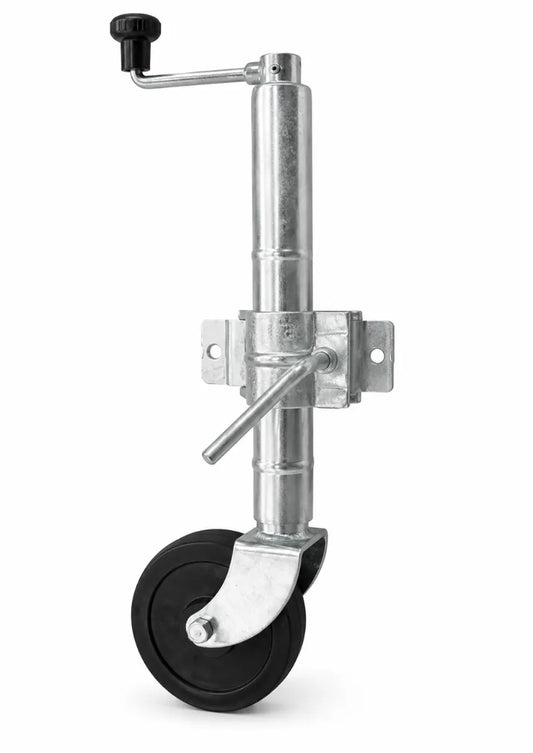Manutec 6" Weld-On Jockey Wheel Steel Web Bore Standard Clamp 600kg