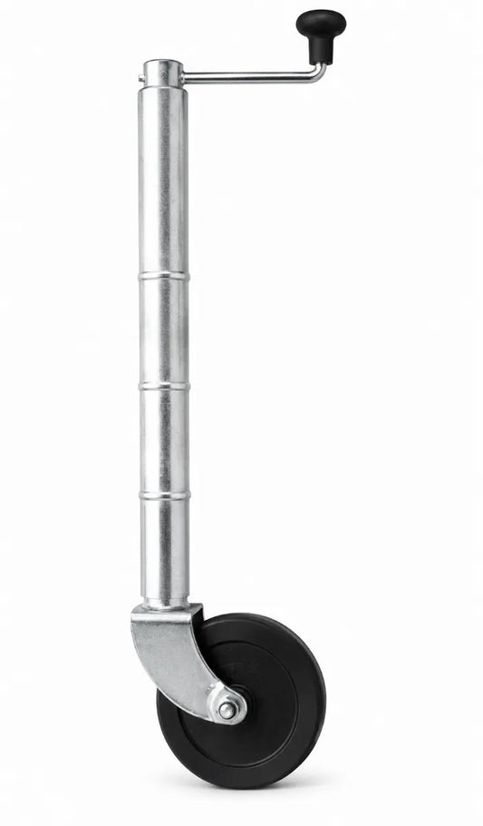 Manutec 6" Extra Height Jockey Wheel Nylon Web Bore No Clamp 500kg