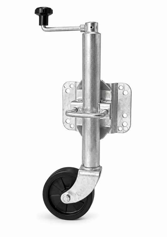 Manutec 6" Swing-Up U-Bolt Jockey Wheel Steel Web Standard Bracket 600kg