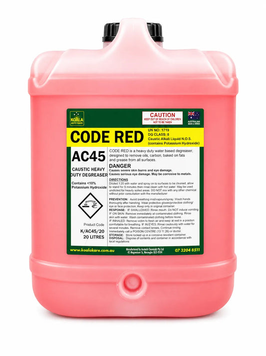 Koala Auto Kare Code Red Heavy Duty Alkaline Degreaser 20L