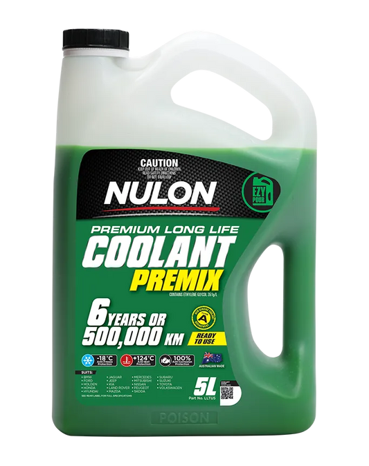 Nulon Green Premium Long Life Coolant Premix 5L