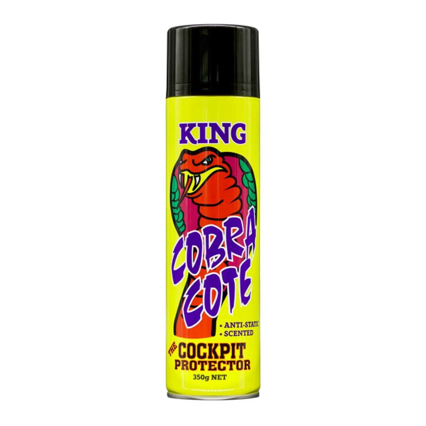 King Cobra Cote Anti-Static Scented Cockpit Protector Black Aqua 350g