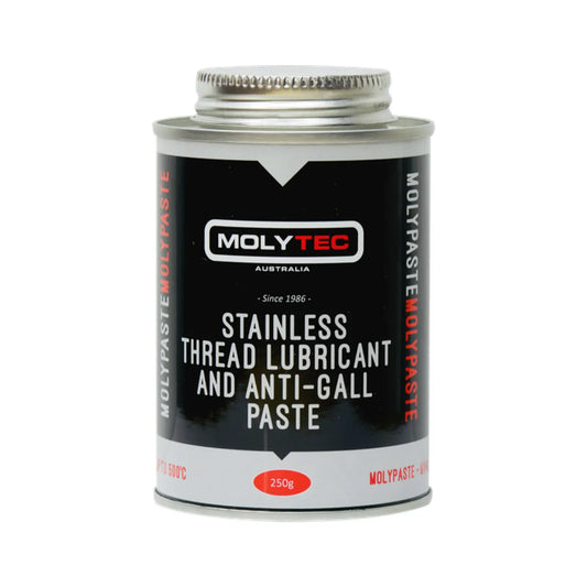 Molytec Molypaste Stainless Thread Lubricant Anti-Gall Paste Brush Top Tin 250g