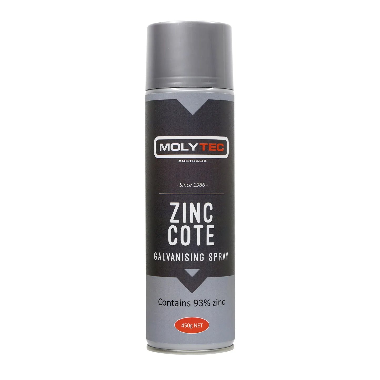 Molytec Zinc Cote Zinc-Rich Galvanising Spray Aerosol 450g