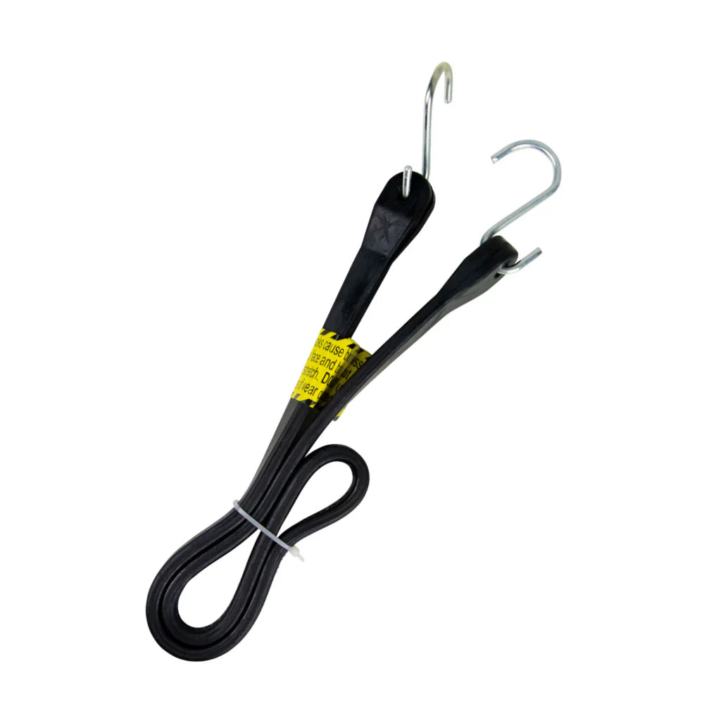 Monkey Grip EPDM Flat Rubber Strap With Metal Hooks 15mm 104cm