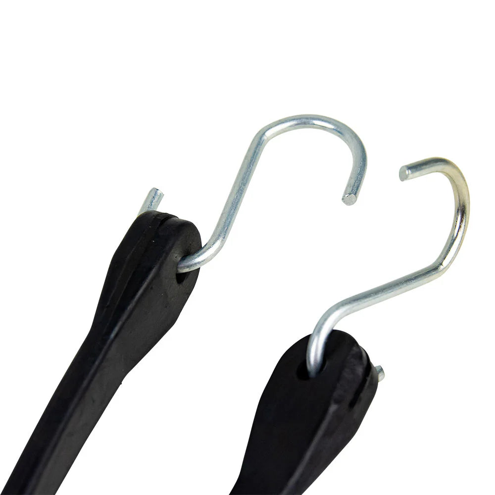 Monkey Grip EPDM Flat Rubber Strap With Metal Hooks 15mm 104cm