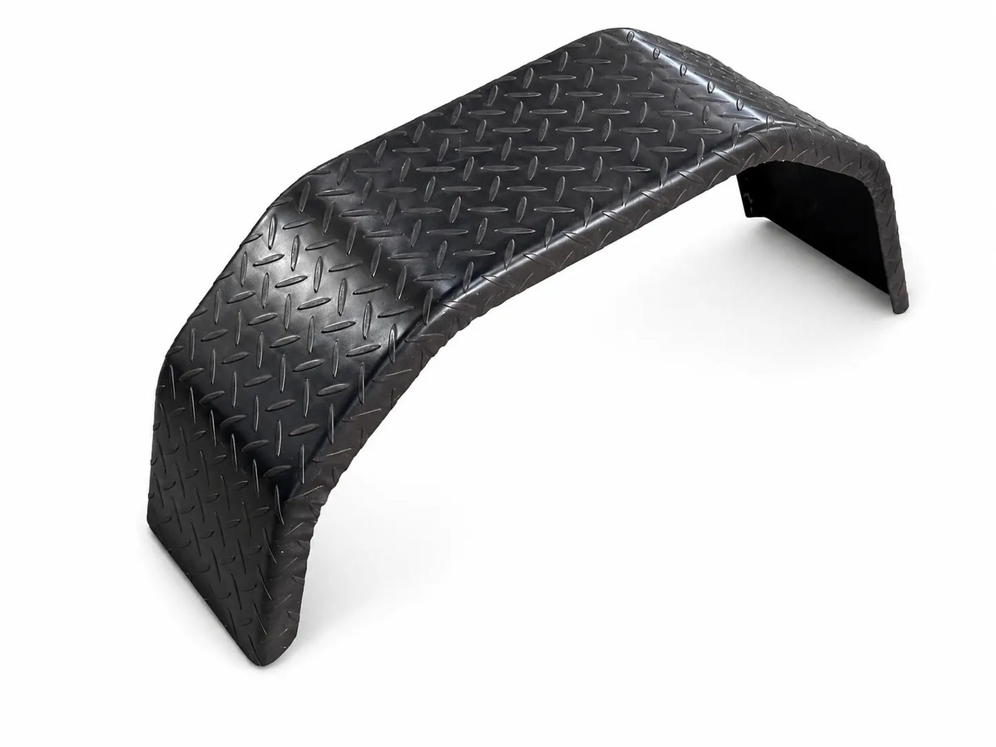 Single Checker Plate Steel 4-Fold Mudguard Suits 14 Inch Road Wheels