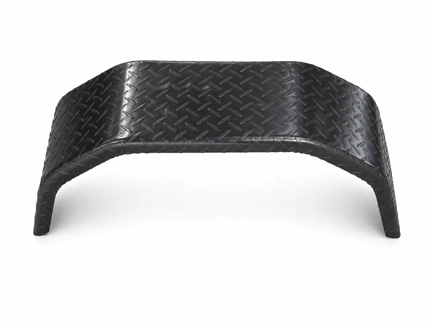Single Checker Plate Steel 4-Fold Mudguard Suits 14 Inch Road Wheels