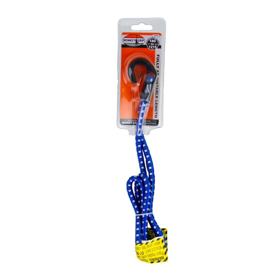 Monkey Grip Adjustable Hook Octopus Bungee Strap 10mm 18-60cm