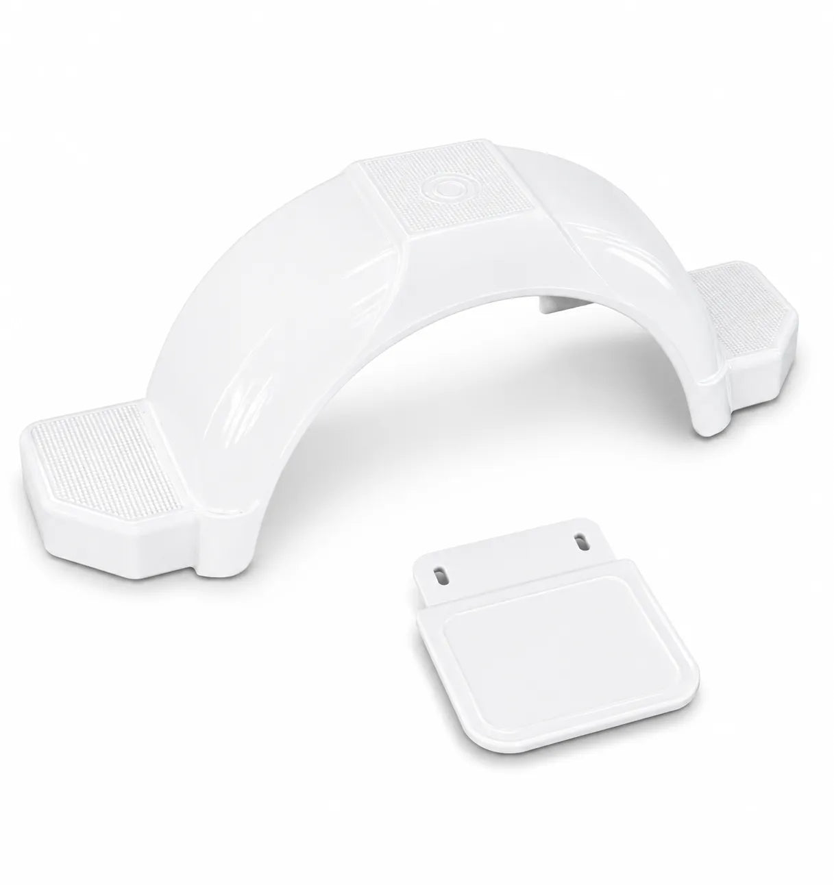 White Plastic Mudguard Suits 13 Inch Wheels