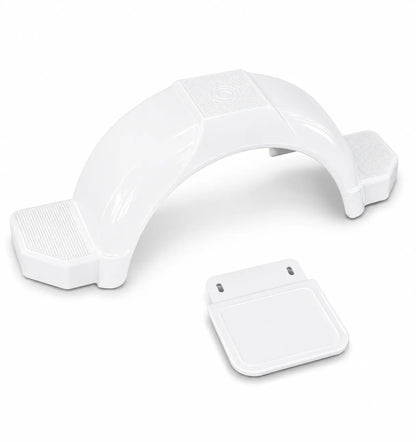 White Plastic Mudguard Suits 13 Inch Wheels