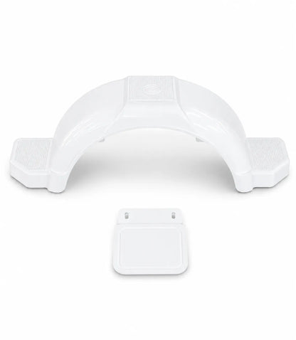 White Plastic Mudguard Suits 13 Inch Wheels