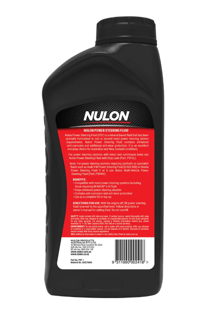 Nulon Power Steering Fluid 1L