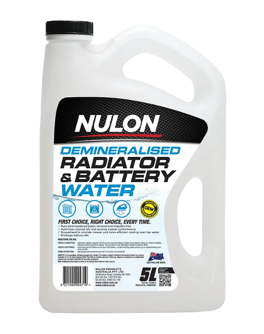 Nulon Demineralised Radiator & Battery Water 5L