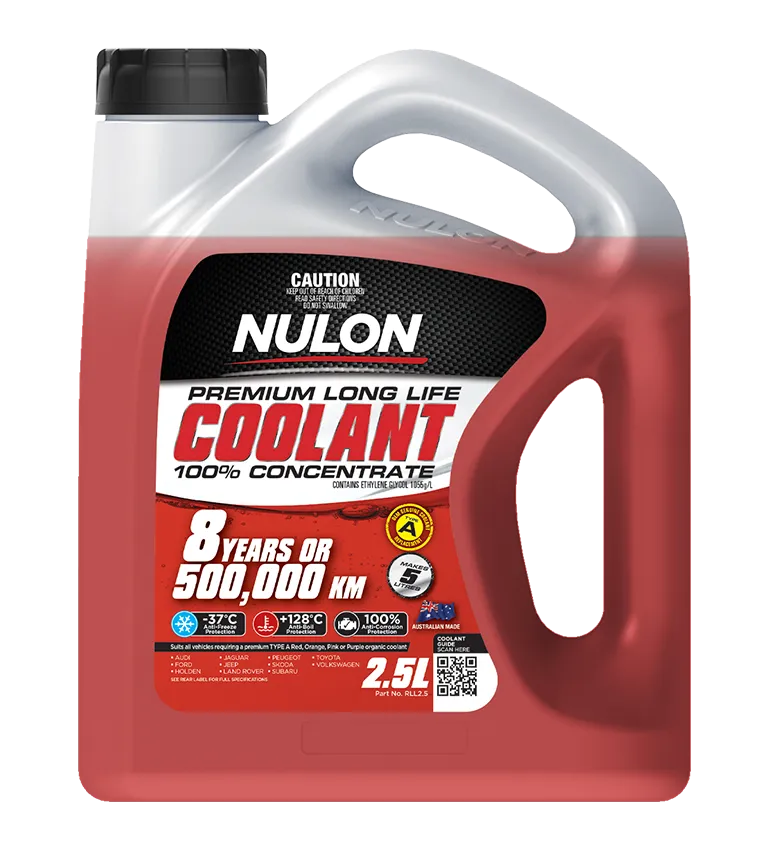 Nulon Red Premium Long Life Coolant 100% Concentrate 2.5L